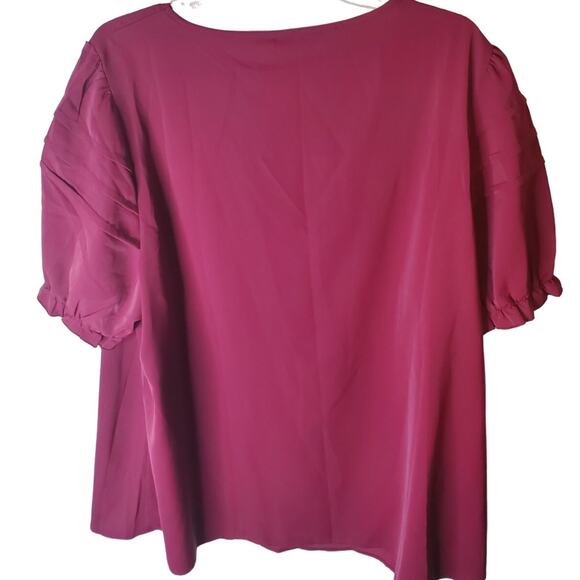BloomChic V-Neck Elastic Arm Lightweight Blouse, NWT, 3X - Picture 3 of 6